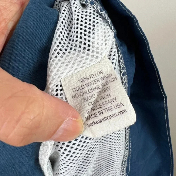 Parke & Ronen Swim Trunks Mens Size 30 Lined Blue Vacation Beach Cruise - Picture 9 of 9